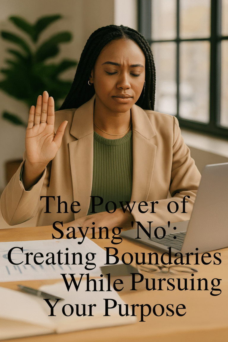 🌿The Power of Saying ‘No’: Creating Boundaries While Pursuing Your Purpose