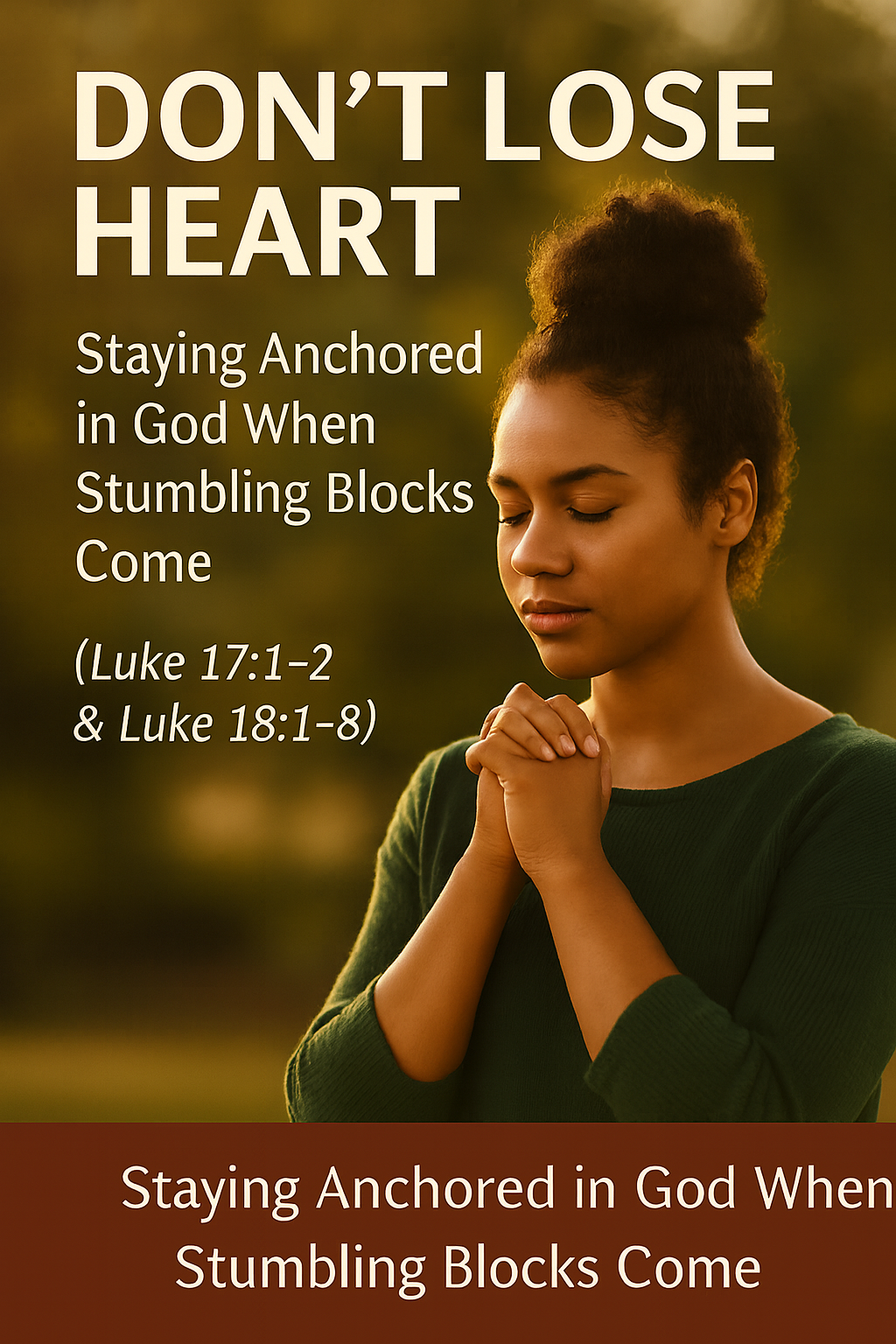 You are currently viewing ✨ Don’t Lose Heart: Staying Anchored in God When Stumbling Blocks Come