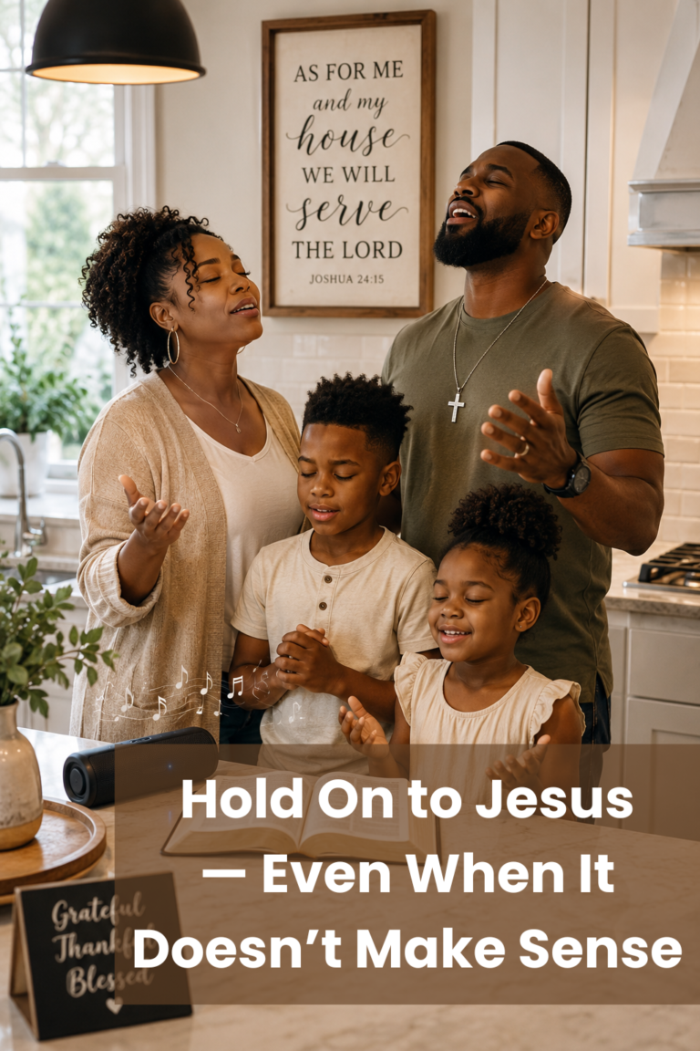 🌿 Hold On to Jesus — Even When It Doesn’t Make Sense